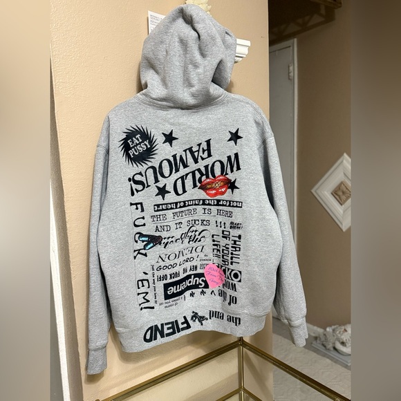 Supremefiend Heather Gray Men's Hoodie
